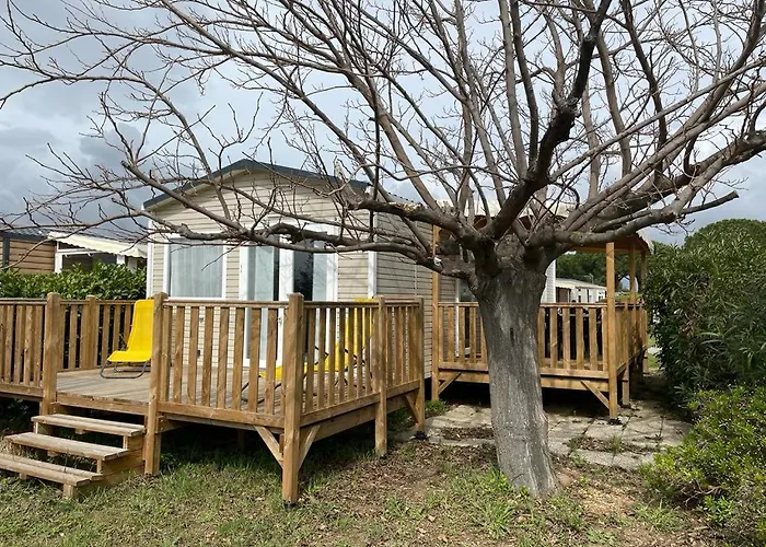 Mobilhome-vue Lac-4 étoiles -lac Des Rêves Parque de Campismo